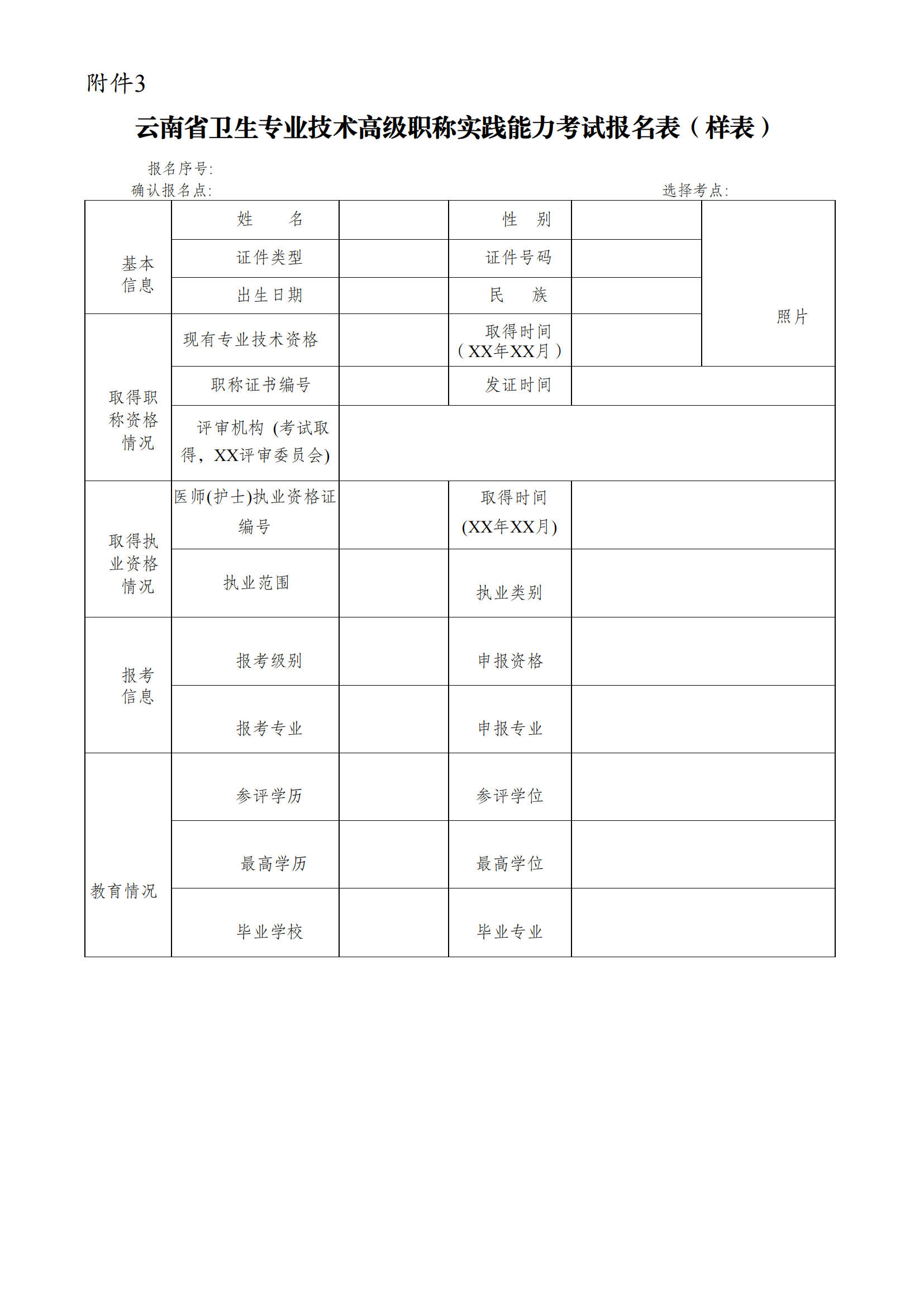 2024年云南省卫生技术高级职称实践能力考试通知