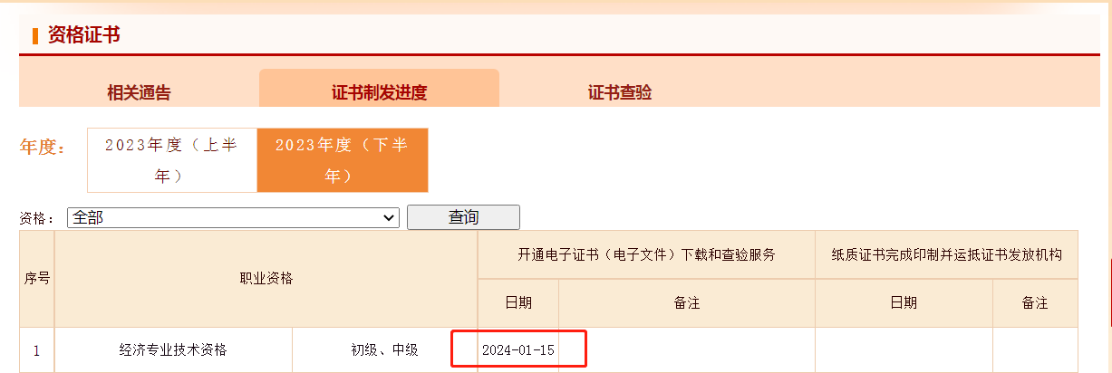 2023年中级经济师电子证书开始打印了！