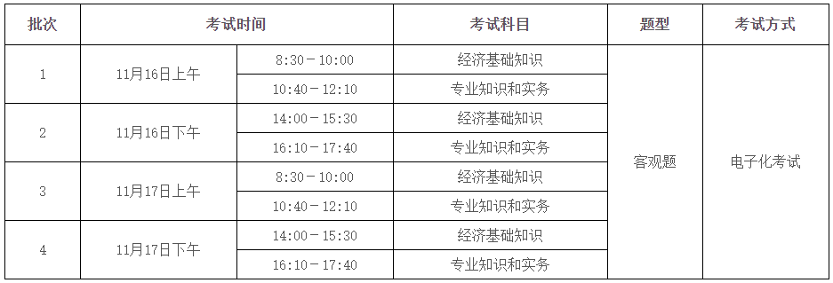 广东2024初级经济师准考证打印：11月12日9:00-11月15日17:00