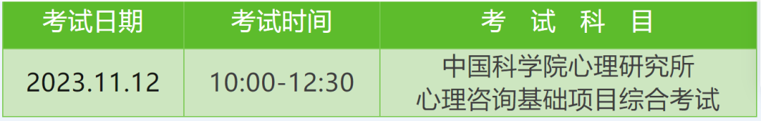 官方公布：2023年下半年心理咨询师考试安排通知