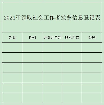 关于领取2024年湖北神农架社会工作者发票的通知