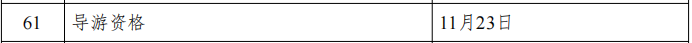 人社部公布2024年导游证考试时间：11月23日