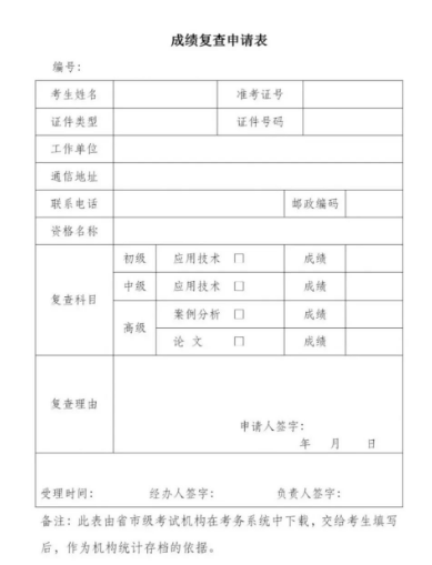 山西2023年下半年软考高级考试成绩复查通知